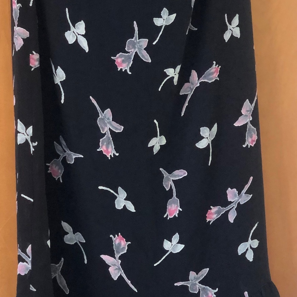 Chiffon floral midi  skirt